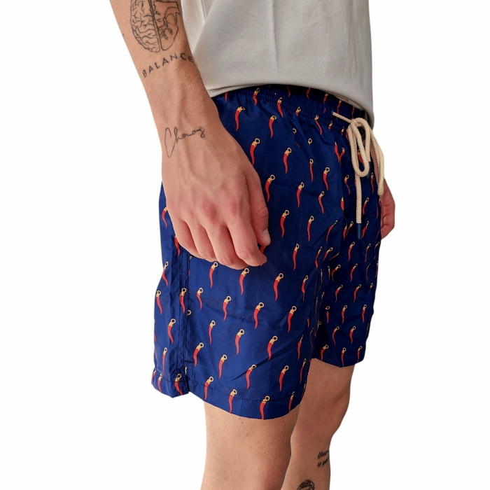 Costume uomo OFFICINA SARTORIALE boxer fantasia corno con coulisse