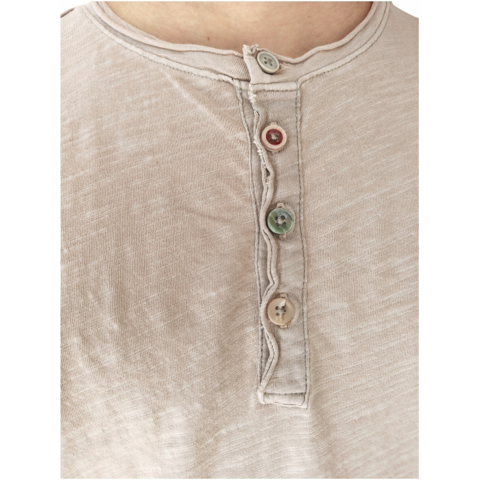 T-shirt uomo IMPERIAL 100% cotone modello serafino con bottoni