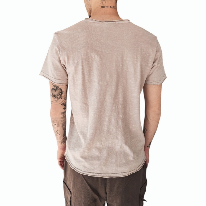 T-shirt uomo IMPERIAL 100% cotone modello serafino con bottoni