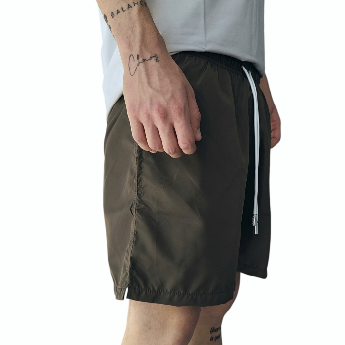 Costume uomo BERNA boxer corto tinta unita con coulisse