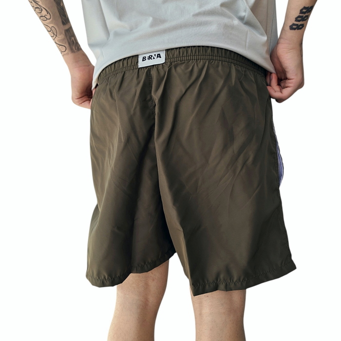 Costume uomo BERNA boxer corto tinta unita con coulisse