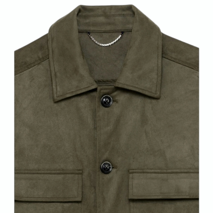 Giubbotto uomo GIANNI LUPO modello camicia overshirt in camoscio