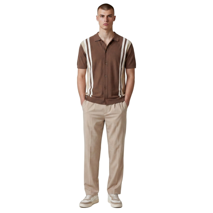 Polo camicia uomo GIANNI LUPO in maglina misto viscosa 