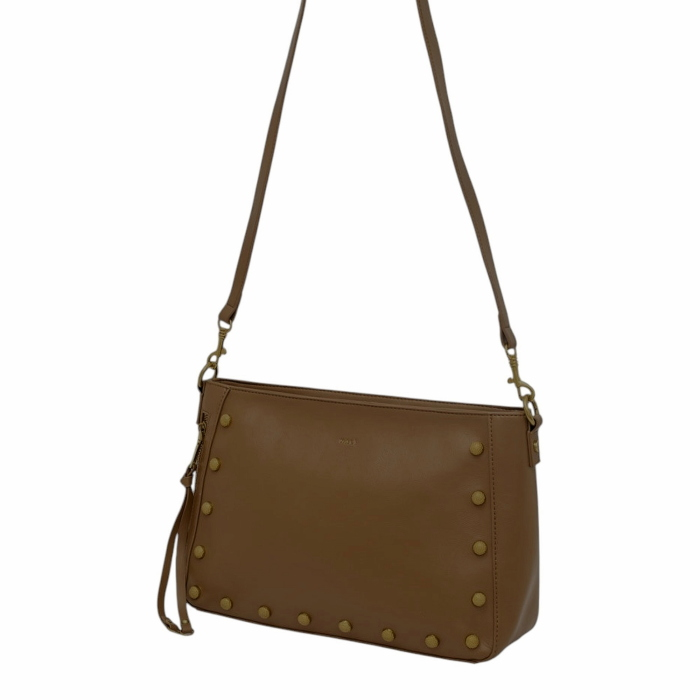 Borsa donna NALI' a spalla mod. Porto in ecopelle morbida con borchie