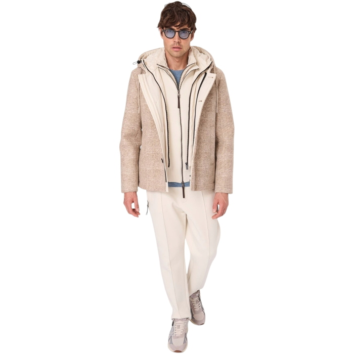 Maglia uomo GAUDI' tinta unita misto lana/cashmere girocollo