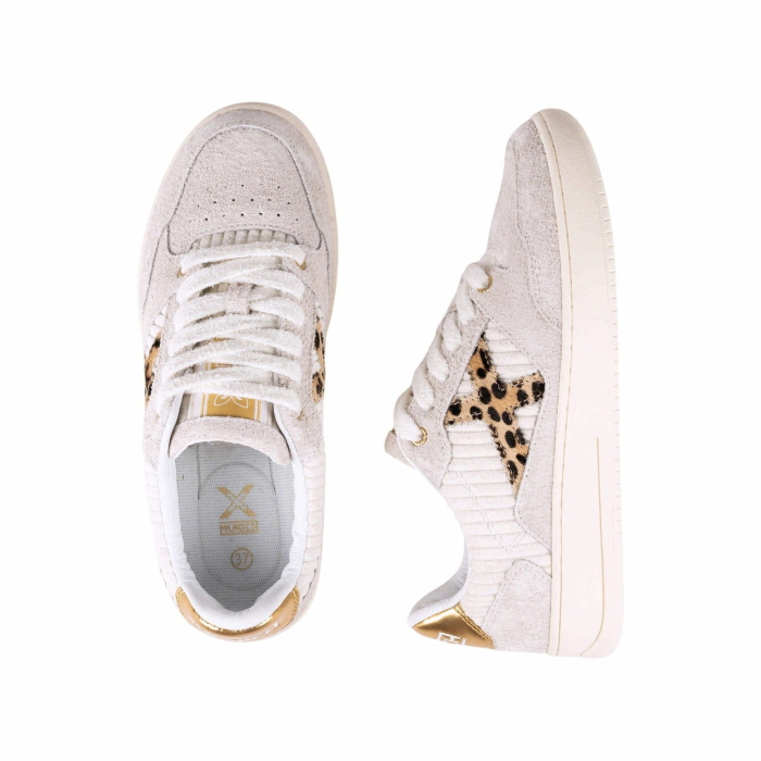 Scarpa donna MUNICH sneakers Legit 129 mix textures velluto/pelle