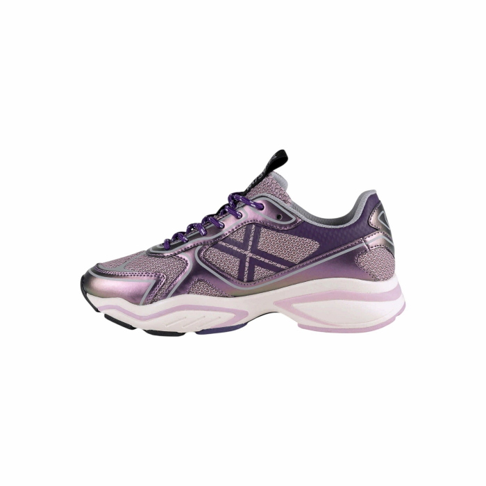 Scarpa donna MUNICH sneakers Leap 05 retro in tessuto e pelle laminata