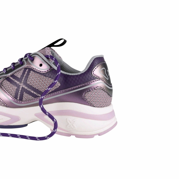 Scarpa donna MUNICH sneakers Leap 05 retro in tessuto e pelle laminata