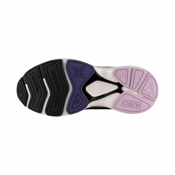 Scarpa donna MUNICH sneakers Leap 05 retro in tessuto e pelle laminata