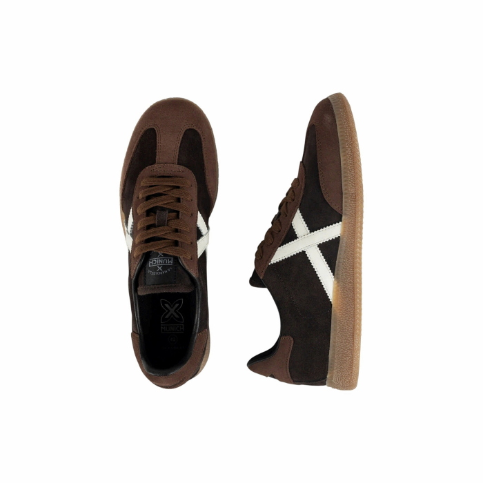 Scarpa uomo MUNICH sneakers Barru 231 in camoscio con dettaglio in pelle