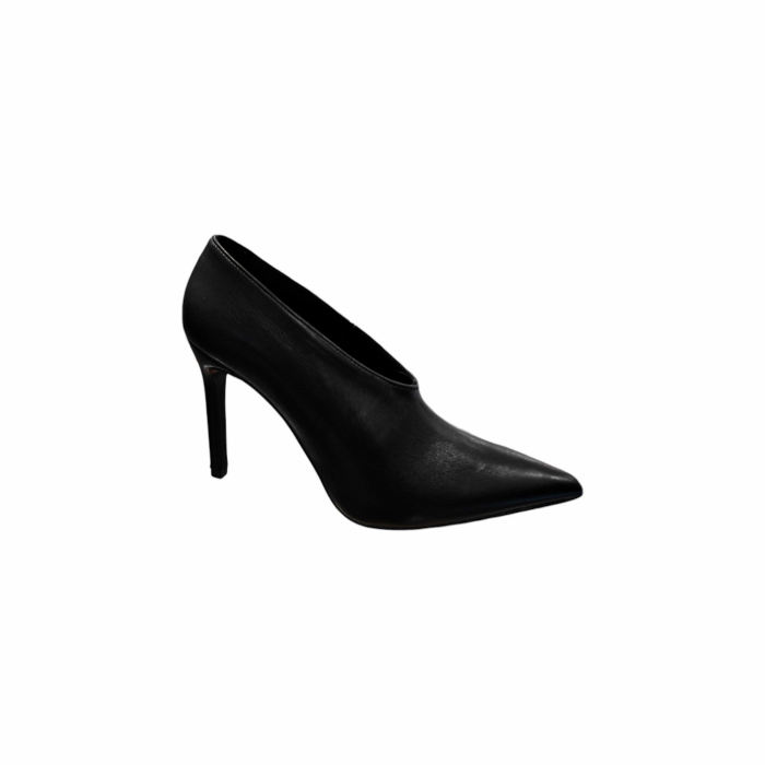 Scarpa donna OVYE' decollété accollato in pelle con tacco alto 10 cm
