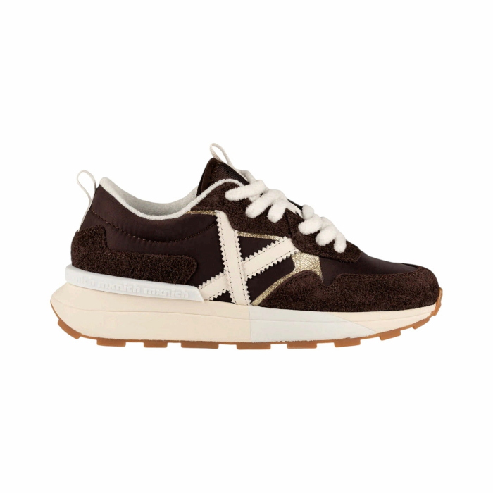 Scarpa donna MUNICH sneakers Hi-Max 10 in tessuto e camoscio