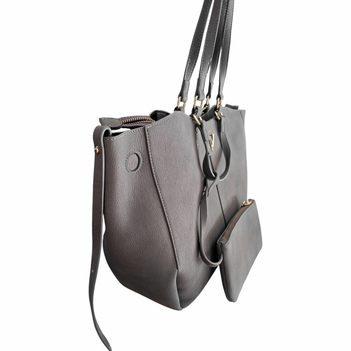 Borsa donna GAUDI' maxi shopping bag similpelle morbida con pochette