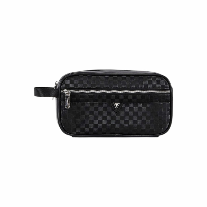 Pochette uomo GAUDI' Beauty case similpelle motivo check