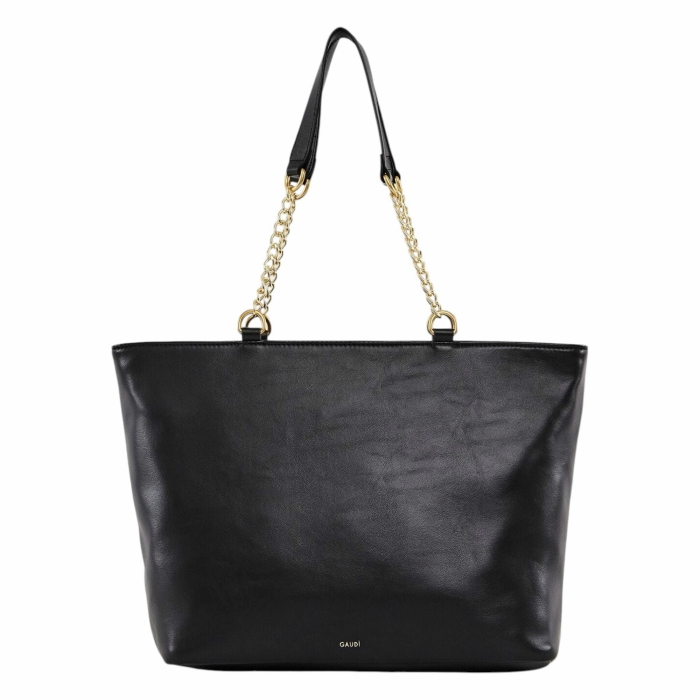 Borsa donna GAUDI' shopping bag motivo metalassè con tasca anteriore