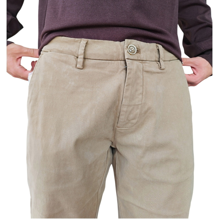 Pantalone uomo GIANNI LUPO modello Chinos slim fit caldo cotone
