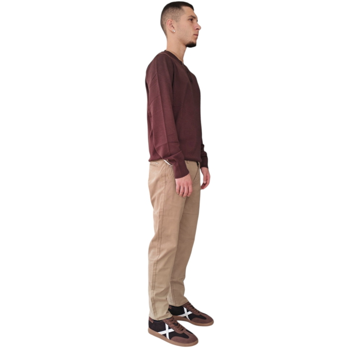 Pantalone uomo GIANNI LUPO modello Chinos slim fit caldo cotone
