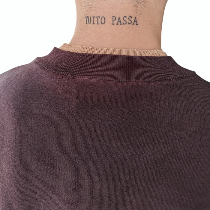 Maglia uomo GAUDI' misto caldo viscosa doppio collo con bottoni