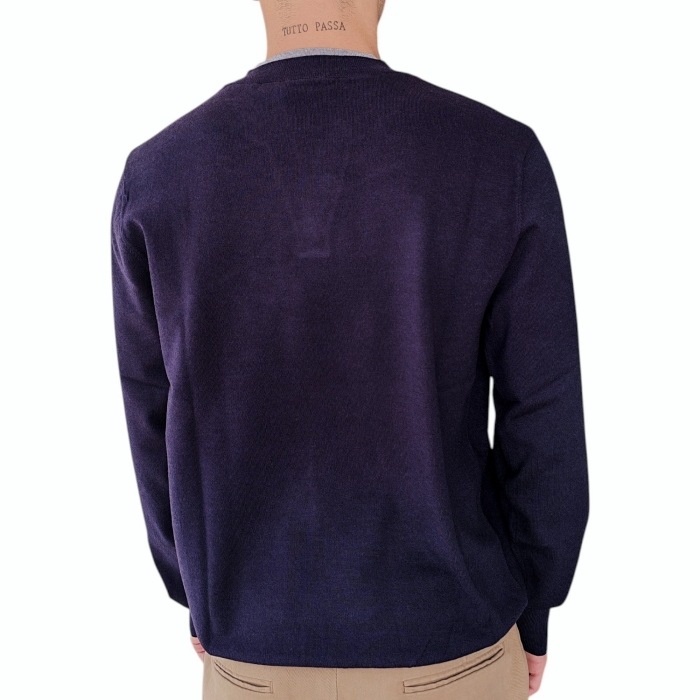 Maglia uomo GAUDI' misto caldo viscosa doppio collo con bottoni
