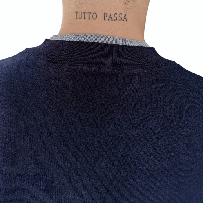 Maglia uomo GAUDI' misto caldo viscosa doppio collo con bottoni