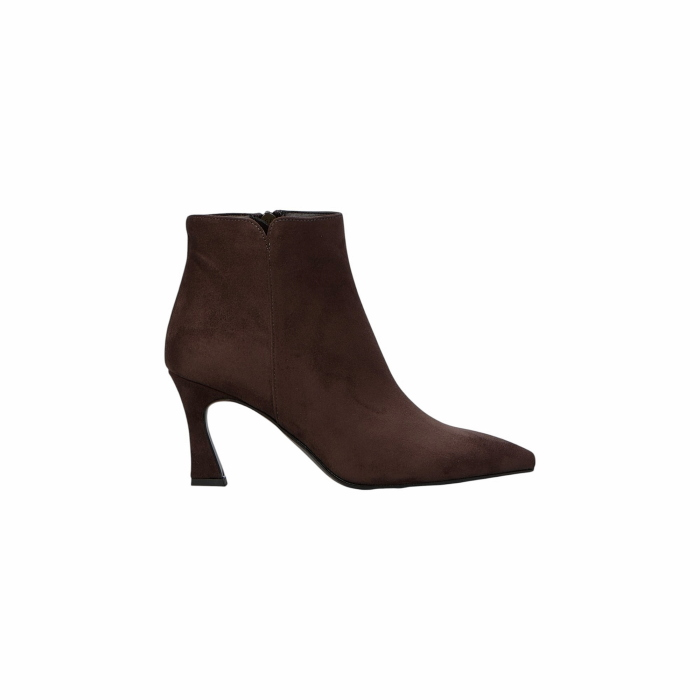 Scarpa donna OVYE' tronchetto in eco camoscio con tacco alto 8 cm