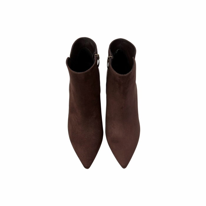 Scarpa donna OVYE' tronchetto in eco camoscio con tacco alto 8 cm