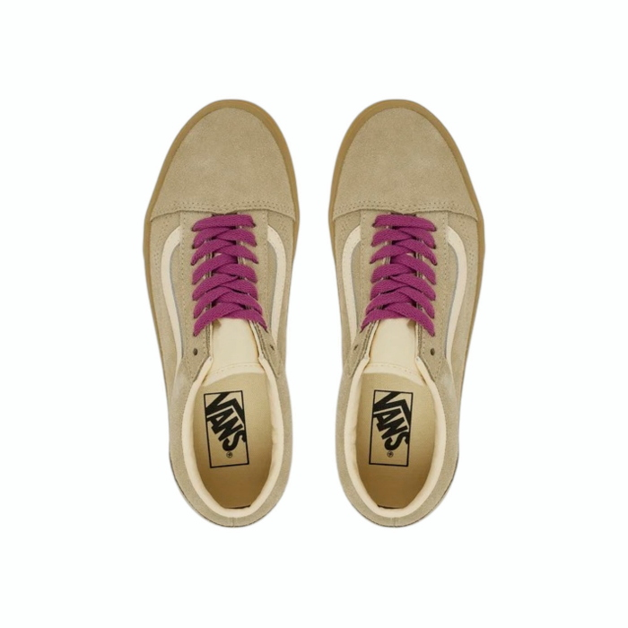 Scarpa donna VANS sneakers old skool Pop Lace in camoscio con lacci a contrasto