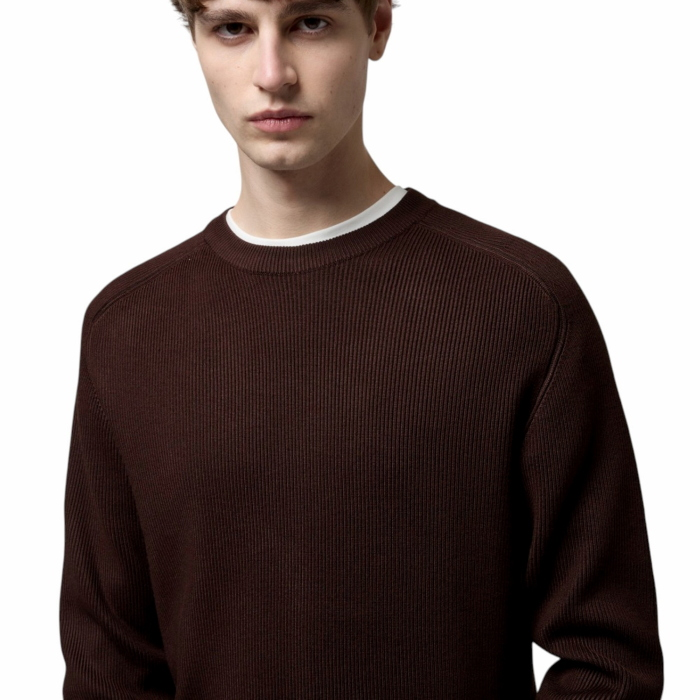 Maglia uomo GIANNI LUPO in viscosa a costine girocollo manica raglan