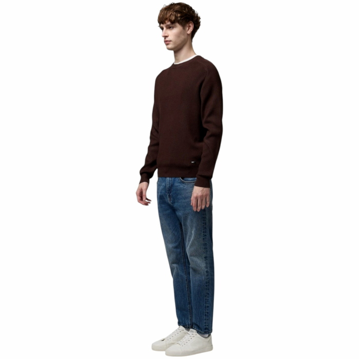 Maglia uomo GIANNI LUPO in viscosa a costine girocollo manica raglan