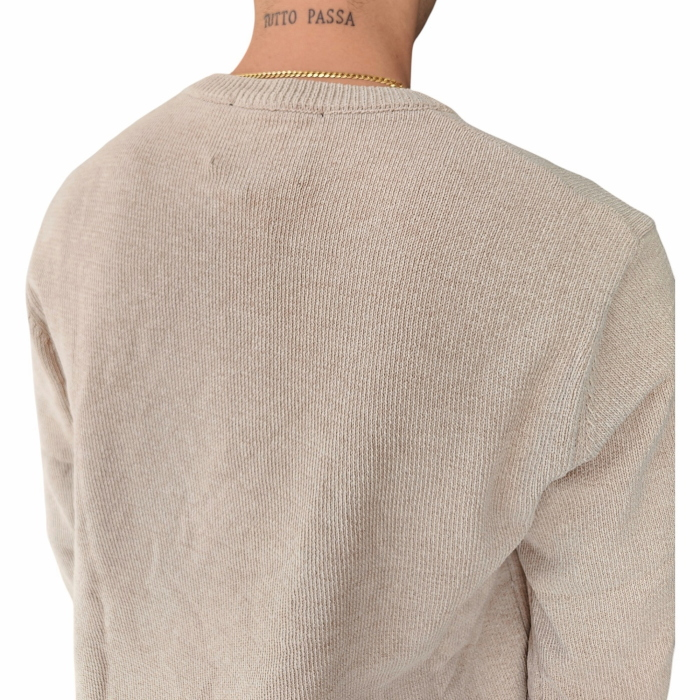 Maglia uomo GIANNI LUPO in ciniglia girocollo con orli elastici a costine