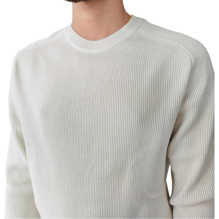 Maglia uomo GIANNI LUPO in viscosa a costine girocollo manica raglan