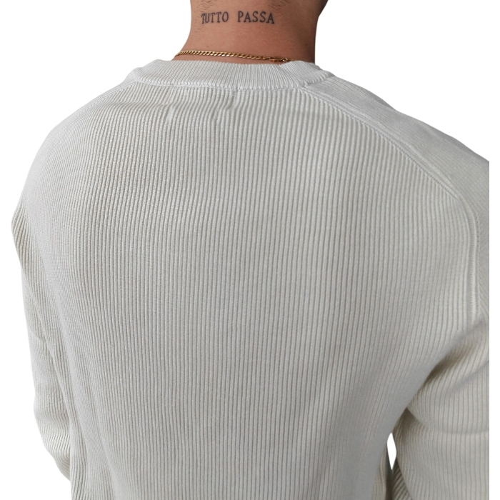 Maglia uomo GIANNI LUPO in viscosa a costine girocollo manica raglan