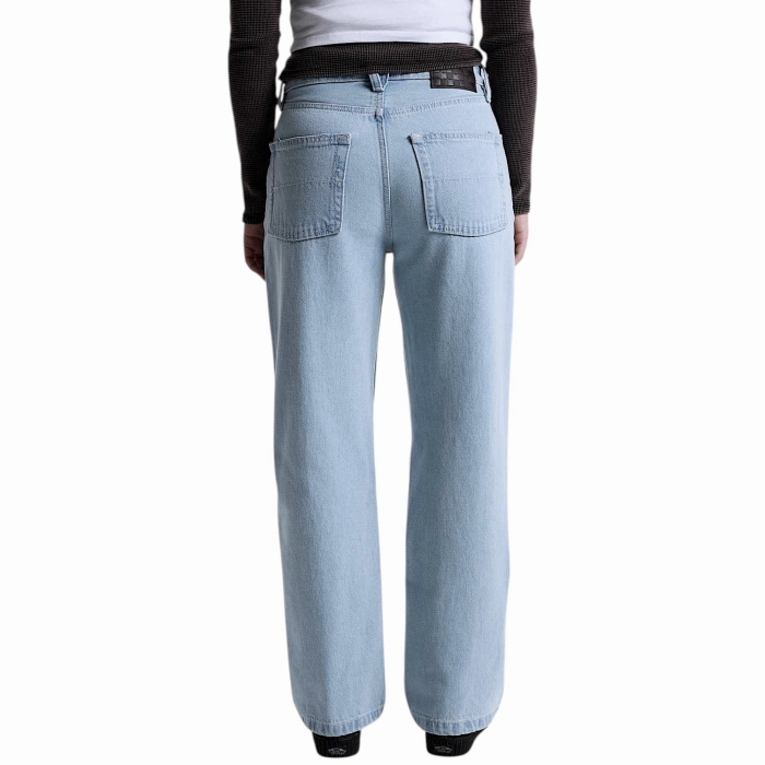 Jeans donna VANS chech-5 100% cotone vita alta gamba dritta