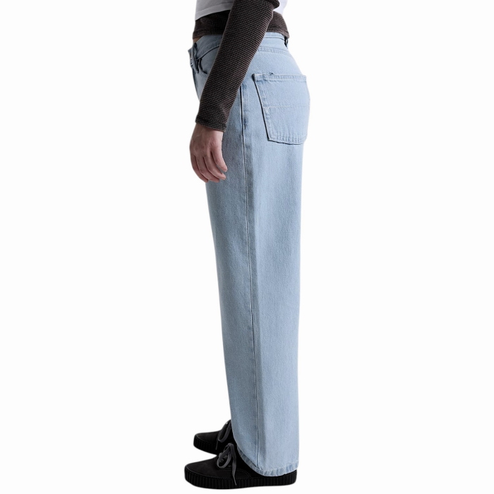 Jeans donna VANS chech-5 100% cotone vita alta gamba dritta