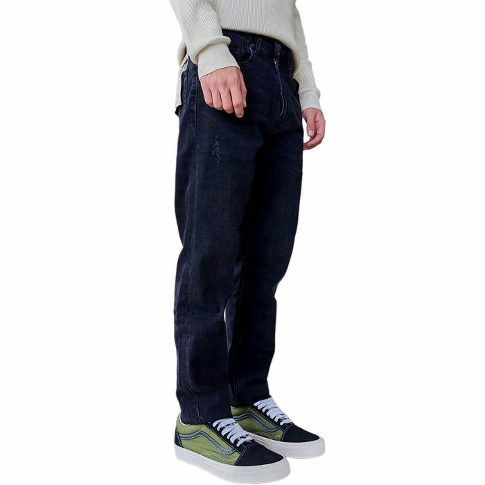 Jeans uomo GIANNI LUPO carrot fit 95 5 tasche black wash con graffi