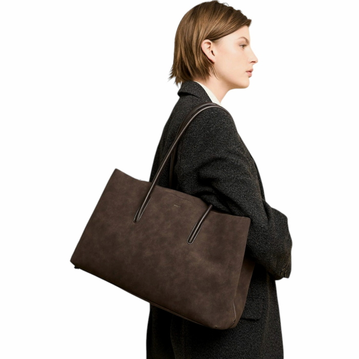 Borsa donna NALI' in eco camoscio modello Sky a spalla manici ecopelle