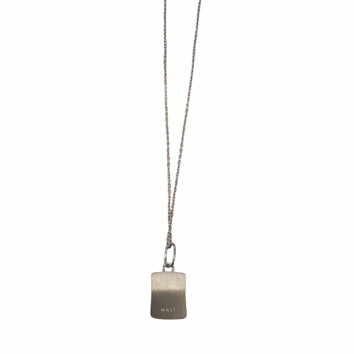 Collana donna NALI' mod. Square catenina con pendente dettaglio in vetro