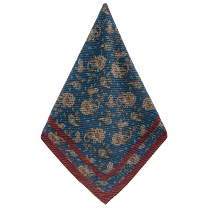 Foulard donna NALI' plissettato con fantasia astratta 90x90 cm