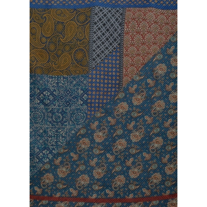 Foulard donna NALI' plissettato con fantasia astratta 90x90 cm