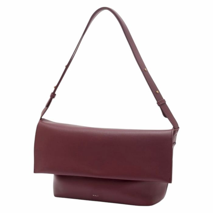Borsa donna NALI' a spalla mod. Teda in ecopelle liscia con patta ampia