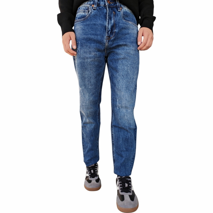 Jeans uomo GIANNI LUPO carrot cropped fit con graffi