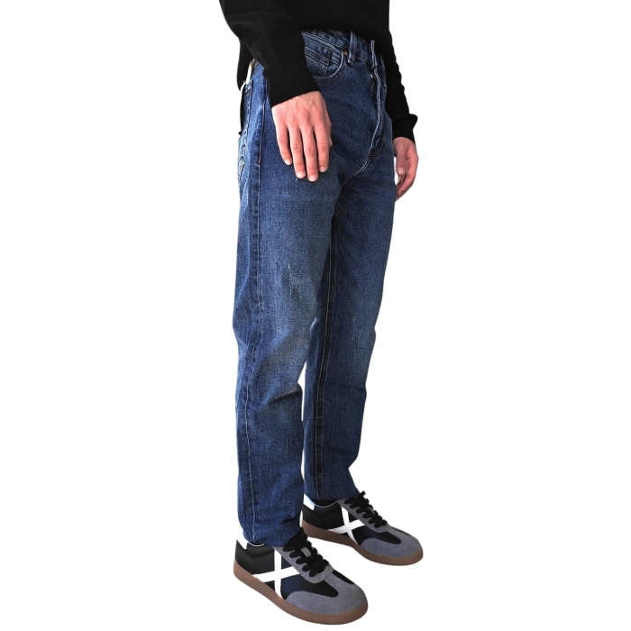 Jeans uomo GIANNI LUPO carrot cropped fit con graffi