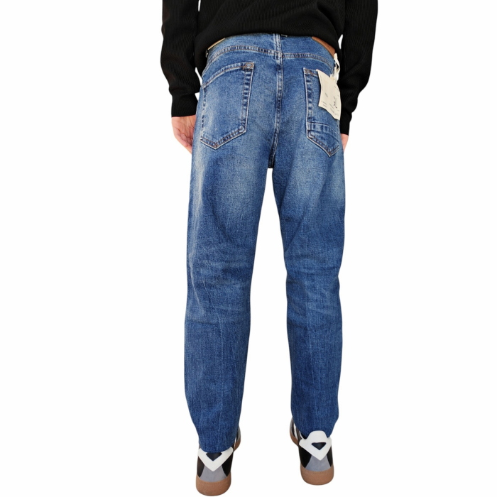 Jeans uomo GIANNI LUPO carrot cropped fit con graffi