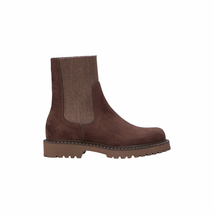 Scarpa donna OVYE' Chelsea Boot in camoscio con inserto elasticizzato laterale