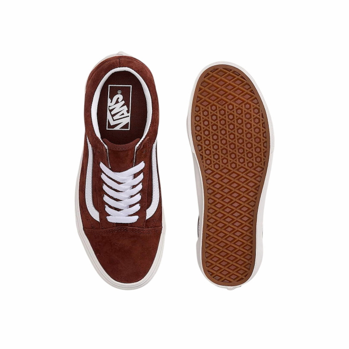Scarpa donna VANS sneakers Pig Suede Brown in camoscio