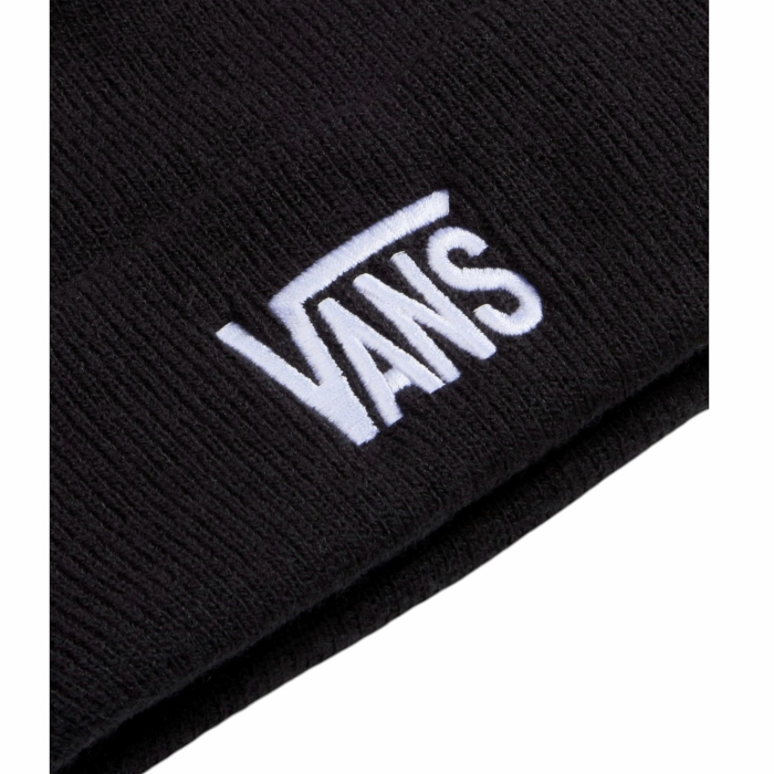 Berretto uomo VANS strech logo tall cuff tinta unica con ricamo piega ampia
