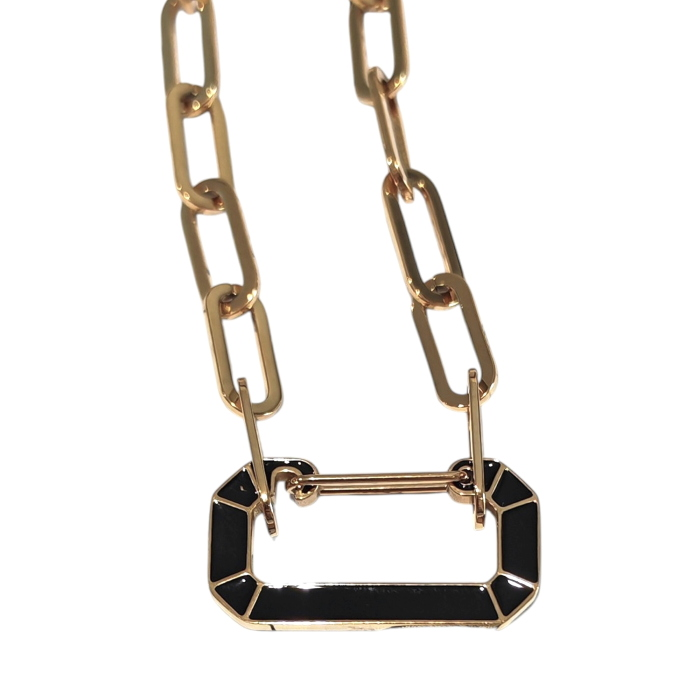 Collana donna NALI' Rosalie Chain catena elementi ovali e dettaglio smaltato