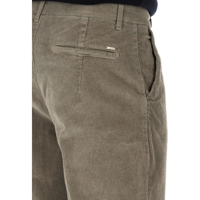 Pantalone uomo GIANNI LUPO in velluto misrocostine carrot fit con pence