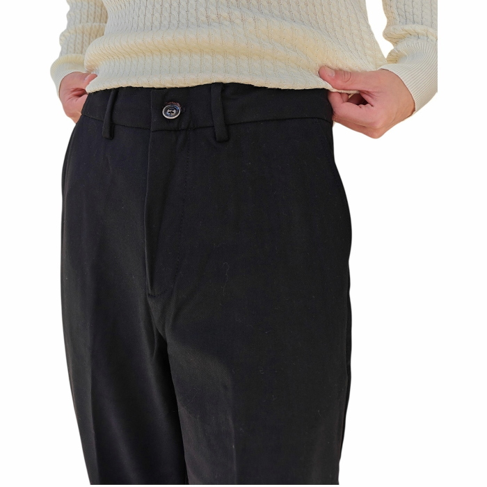 Pantalone uomo GIANNI LUPO mod. straight gamba ampia dritta e tasche America 