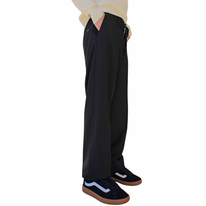 Pantalone uomo GIANNI LUPO mod. straight gamba ampia dritta e tasche America 